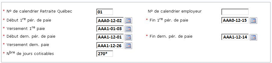 Versement de paie toutes les 2 semaines et à 27 paies
