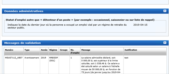 Données relatives aux déclarations annuelles anticipées